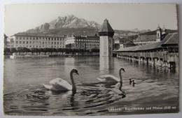 SUISSE - LUCERNE - LUZERN - Kapellbrücke Und Pilatus - Luzern