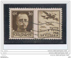 REGNO:  1942  AERONAUTICA (III)  -  30 C. BRUNO  US. -  SASS. 7 - Propaganda Di Guerra