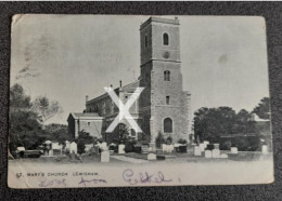 LEWISHAM ST MARYS CHURCH OLD B/W POSTCARD LONDON - London Suburbs