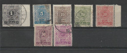 MAROC Lot De 7 Timbres TAXE Oblitérés Différents - Postage Due