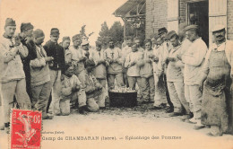 Militaria Isere Viriville Camp De Chambaran Epluchage Des Pommes - Casernas