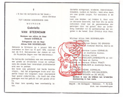 DP Gabriëlla Van Steendam ° Wichelen 1915 † Gent 1973 Cornelis Doorselaer De Graeve Wilde Lambrechts Praet Vandereecken - Imágenes Religiosas