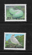 North Korea 1995 White Animals Tree Sparrow Sea Slug MNH - Korea, North