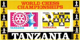 Bloc-feuillet Neuf** - Championnats Du Monde D'échecs - N° BF44 (Yvert Et Tellier)  - Tanzanie 1986 - Tanzania (1964-...)