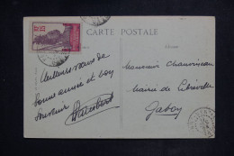 GABON - Affranchissement De Port Gentil Sur Carte Postale (Samba ) En 1924 Pour Libreville  - L 150947 - Lettres & Documents