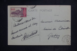 GABON - Affranchissement De Port Gentil Sur Carte Postale (Samba ) En 1924 Pour Libreville  - L 150947 - Covers & Documents