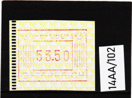 14AA/102  ÖSTERREICH 1983 AUTOMATENMARKEN 1. AUSGABE  53,50 SCHILLING   ** Postfrisch - Vignette [ATM]