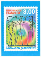 Carton 10,5 X 15 Timbre Poste France "Innovation Participative" 3,00F   N° 3043 (Y&T) - Stamps (pictures)