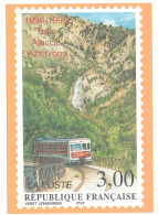 Carton 10,5 X 15 Timbre Poste France "Centenaire Du Train Ajaccio Vizzanova 1896-1996" 3,00F    N° 3017 (Y&T) - Francobolli (rappresentazioni)