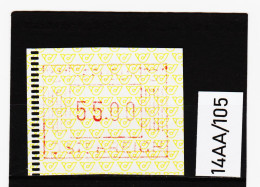 14AA/105  ÖSTERREICH 1983 AUTOMATENMARKEN 1. AUSGABE  55,00 SCHILLING   ** Postfrisch - Timbres De Distributeurs [ATM]