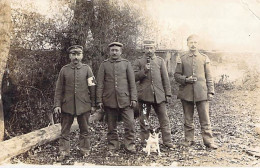 Militaria - Croix Rouge - 4 Militaires Allemands - Secouristes ? - Carte Photo -  Carte Postale Ancienne - Weltkrieg 1914-18