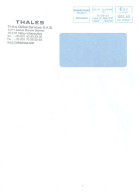 FRANCE,  2023 - POSTAL FRANKING MACHINE COVER TO DUBAI. - Lettres & Documents
