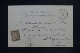 FRANCE - Taxe De Bagnères De Luchon Sur Carte Postale De Conakry En 1903 - L 150955 - 1859-1959 Cartas & Documentos
