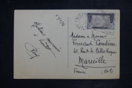 CÔTE D'IVOIRE - Affranchissement De Abidjan Sur Carte Postale Pour Marseille En 1937 - L 150956 - Briefe U. Dokumente