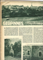 « GERPINNES, Village Typique De L’Entre-Sambre-et-Meuse» Article De 2 Pages (6 Photos) Dans « A-Z » Hebdomadaire ----> - België