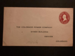 LETTRE EP 2c NEUVE Pour THE COLORADO POWER COMPANY à DENVER COLORADO - 1901-20