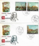 2 Fdc Roma: CANALETTO 1971 - No Viaggiate - FDC