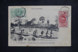 CÔTE D'IVOIRE - Affranchissement Général Faisdherbe Sur Carte Postale Pour La France En 1909  - L 150959 - Cartas & Documentos