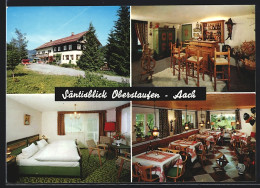AK Oberstaufen-Aach, Schrothkurheim Und Gästehaus Säntisblick, Mit Innenansicht  - Oberstaufen