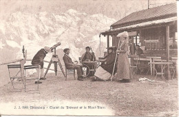 CHAMONIX (74) Chalet Du BREVENT Et Le MONT-BLANC En 1921 (très Belle Animation) - Chamonix-Mont-Blanc