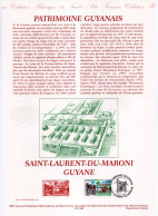- Document Premier Jour LE PATRIMOINE GUYANAIS - SAINT-LAURENT-DU-MARONI 22.2.1997 - - Documents De La Poste