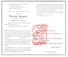 DP Maurice Janssens ° Mere Erpe-Mere 1906 † 1961 X Alphonsine Coppens // Ponnet De Saedeleer Sadeleer - Images Religieuses