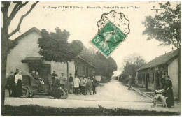 18 CAMP D'AVORD. Bureau De Poste Et Tabac Voiture Décapotable 1916 - Avord