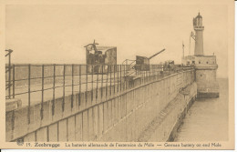 PC47094 Zeebrugge. German Battery On End Mole. A. Dohmen. Albert - Mondo