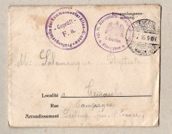 Enveloppe Et Lettre De Prisonnier De Guerre  1915   (PPP46905) - Militärstempel Ab 1900 (ausser Kriegszeiten)