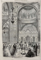 Consécration De La Nouvelle église Russe à Paris - Page Originale 1861 - Historical Documents