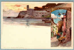 Cartolina Illustrata Genova Sestri Levante - Non Viaggiata - Genova (Genoa)