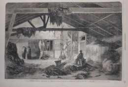 Habitation D'un Marchand De Chiffons Dans La Rue De Montagne-Sainte-Geneviève - Page Original 1861 - Historical Documents