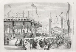 Inauguration Des Boulevards Malesherbes, De L'Étoile, De Neuilly, Arrivée De L'empereur - Page Originale 1861 - Historical Documents