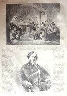 Le Comte Der Persigny, Ministre - Une école Des Jeunes Fills Dans Les Abruzzes - Page Original 1861 - Documents Historiques