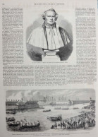 Régates Organisées Par La Marine Et Exécutées Dans La Darse Vieille Du Port De Toulon - Page Originale 1861 - Documents Historiques