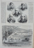 Sauvetage Des Mineurs Enfouis Dans Les Mines De Lalle - Les Cinq Vivants - Page Originale 1861 - Documents Historiques