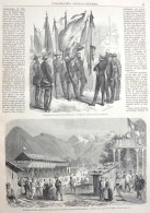 Tir Fédéral à Stanz, Chef-lieu Du Demi-canton De Nidwald (canton D'Unterwalden) - Page Originale 1861 - Historische Dokumente