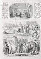 Types De Populations Des Environs De Vichy - Salon De L'Empereur à Vichy - Page Originale 1861 - Historische Dokumente