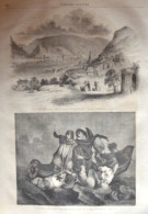 Vue De Saint-Goar, Sur La Rive Gauche Du Rhin - Sankt Goar - Page Original 1861 - Historische Dokumente