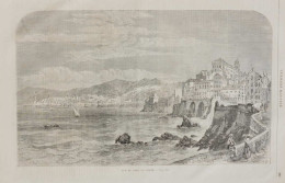 Vue Du Port De Gènes - Page Originale 1861 - Historische Dokumente