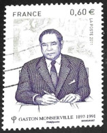 TIMBRE N° 4628  -   GASTON MONNERVILLE  -  OBLITERE  -  2011 - Usati