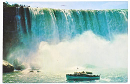 CPSM / CPM 9 X 14   Canada Ontario NIAGARA FALLS (1)   Chute Cascade Horseshoe  Steamer "Maid Of The Mist" - Chutes Du Niagara