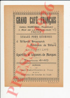 Publicité 1926 Grand Café Français Adrien Maréchal Billards Brunswick Comité Radical-Socialiste De Troyes 250/43 - Ohne Zuordnung