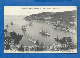 CPA - 06 - Villefranche - La Rade Et L'Escadre - Précurseur - Circulée En 1904 - Villefranche-sur-Mer
