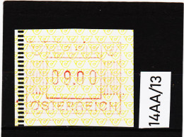 14AA/13  ÖSTERREICH 1983 AUTOMATENMARKEN 1. AUSGABE  9,00 SCHILLING   ** Postfrisch - Timbres De Distributeurs [ATM]