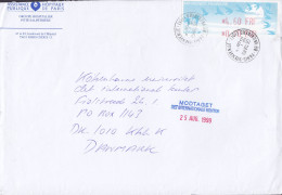 France ASSISTANCE HOSPITAUX, PARIS Bd. Vaugirard 1999 Cover Lettre Denmark ATM Frama Label Bird Vogel Oiseau - 1990 Type « Oiseaux De Jubert »
