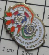 2020  Pin's Pins / Beau Et Rare / ADMINISTRATIONS / ECOLE  FERNAND LEGER FL53 ARGENTAN ORNE - Administración