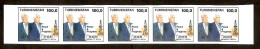 Turkmenistan 1993●RARE●IMPERFORATED● Presidents Niyazov&Clinton During USA Visit ●Oil Derrick●●Ölbohrturm●Mi20-24B MNH - Turkmenistan
