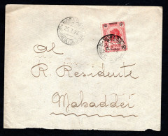 SOMALIA ITALIANA, BUSTA 1927, SASS. 75, MOGADISCIO X MAHADDEI - Somalie