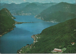 91812 - Schweiz - Arsizio-Serpiano - Blick Gegen Melide, Bissone, Lugano Und Monte Bre - 1982 - Autres & Non Classés